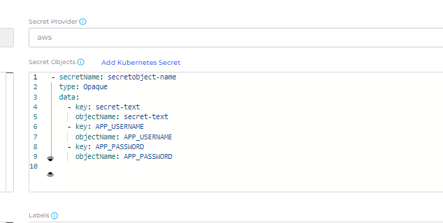 K8s Secret Provider Class Page